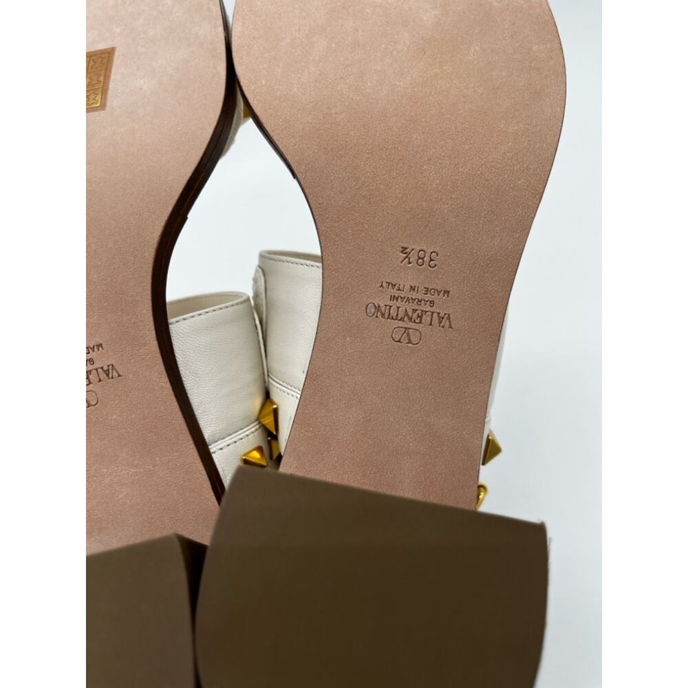 Valentino Garavani Vlogo Rockstud 60 Sandals Heeled White - 38.5 US 8.5 - Picture 12 of 15